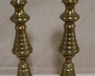 Lot# 2285 - Pair Brass Candlesticks
