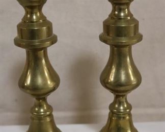 Lot# 2286 - Pair Brass Candlesticks