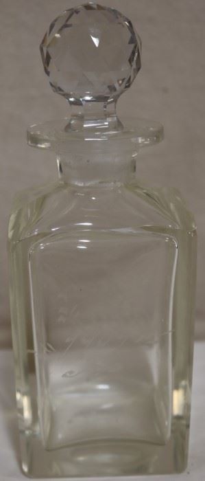 Lot# 2297 - Etched Glass Decanter