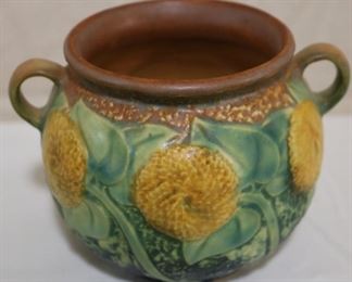 Lot# 2318 - Roseville Pottery Vase- Sunflower