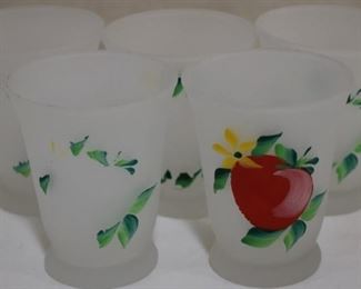 Lot# 4902 - 5 pcs Frosted glasses