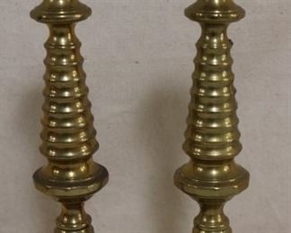 Lot# 4906 - 2 Brass Candle Holders