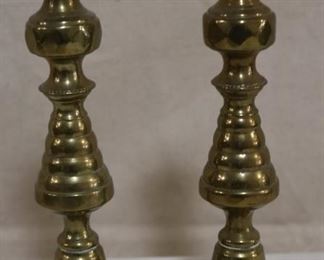 Lot# 4907 - 2 Brass Candle Holders