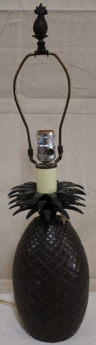 Lot# 4939 - Bronze Pineapple Lamp