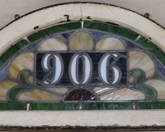 Lot# 4994 - Stained Glass Arch Transom W