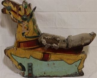 Lot# 5030 - Antique wooden carousel horse