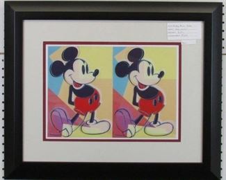 9017 Mickey Mouse Double Giclee by Andy Warhol
