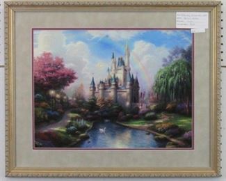 9019 A New Day at Cinderella's Castle Giclee by Thomas  Kinkade