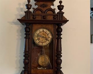 Antique English Wall Clock 