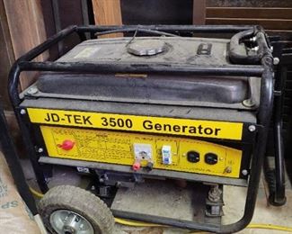 JD-TEK 3500 Generator in good working condition.  $200