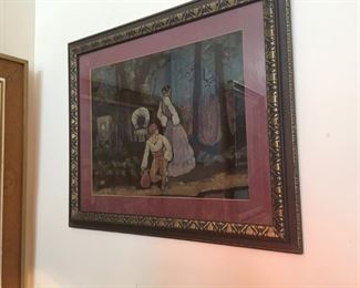 Original art on black velvet