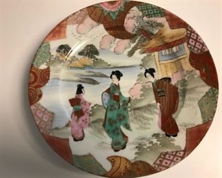 3 geisha plate