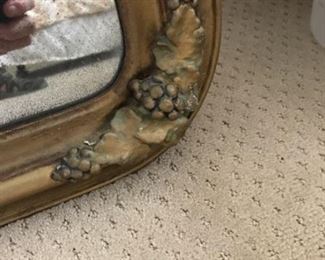 antique mirror detail