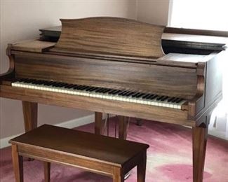 Just added:  Brinkerhoff (Chicago) baby grand piano w/stool