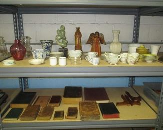 Books and glassware