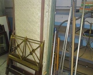 Baker Furniture brass beds and yard tools
