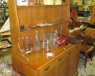 China cabinet and glassware