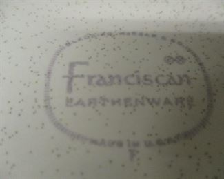 Franciscan earthenware