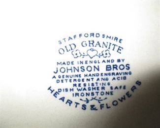 Johnson Brothers hearts and flowers dish set