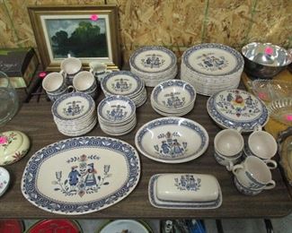 Johnson Brothers hearts and flowers pattern Staffordshire old granite dish set
