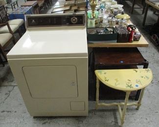 Maytag dryer and tables
