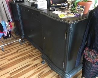 antique sideboard repurposed as the perfect cashier table up for sale