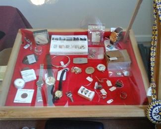 watches, costume jewelry misc.