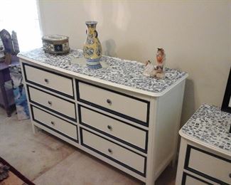Shabby Chic dresser and night stand 