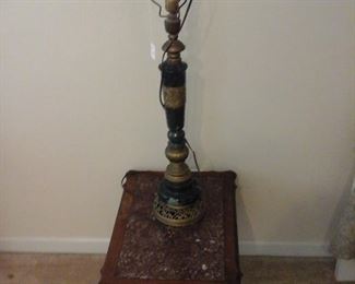 vintage Italian marble top table 