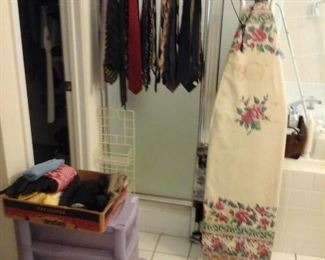 ironing board, Men's ties 