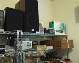 vintage stereo speakers