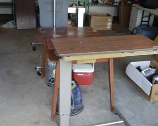 hospital bed rolling table