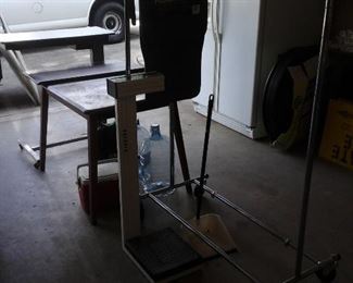 Heavy Duty folding clothes  rack,  small 1930's - 1940's kitchen table