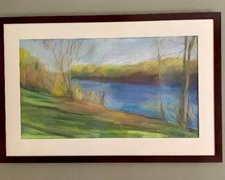 Item 16:  Pastel painting by Carolyn Marcus Ekstrom  ('00) - 48.5" x 32": $525