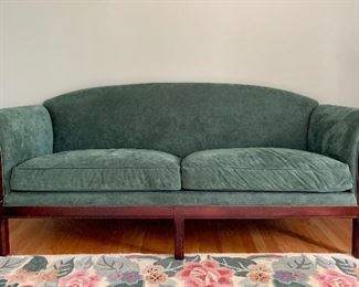 Item 1:  C.R. Laine Furniture Co. microsuede settee - 75" x 21" x 28" tall" $375