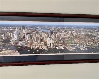 Item 22:  Boston skyline picture - 15.5" x 41": $85