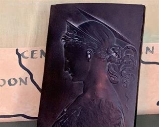 Item 26:  Grecian relief on stand - 7" x 10": $25