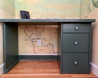 Item 23:  Painted desk - 49" x 24" x 30" tall: $145
