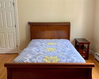 Item 29:  Contemporary full size sleigh bed: $425