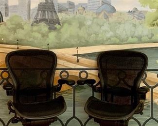 Item 13:  (2) Herman Miller Aeron Office Chairs (Large) - 27.5" x 19" x 43.5" tall: $500 each (UPDATE: ONE IS SOLD!)