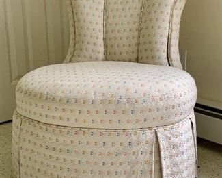 Item 42:  Grange vanity chair - 25" x 19" x 32" tall - there are some issues with the upholstery: $325