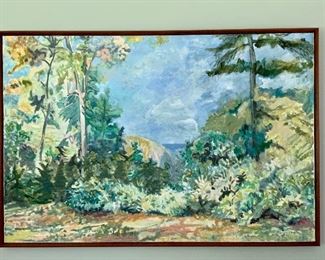 Item 51:  Oil painting by Pat Fouraker - 61" x 42": $450