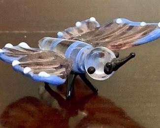 Item 230:  Glass butterfly: $8