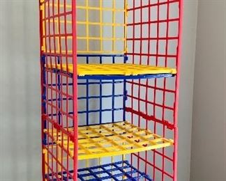 Item 287:  Hanging Plastic storage rack: $8