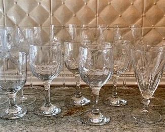 Item 245:  Lot of miscellaneous wine glasses: $25
