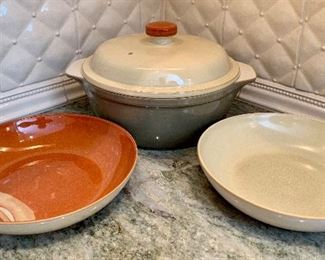 Item 246:  Denby covered casserole dish & serving bowls: $55