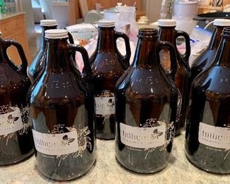 Item 267:  (8) Growlers: $30 - 2 extra without covers