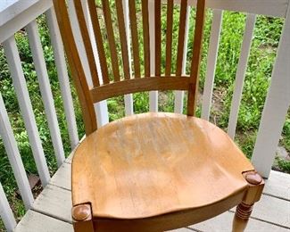 Item 82:  (8) Nichols & Stone Co. Antiguan Arm Chair - these chairs need to be refinished!: $250
