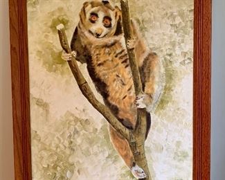 Item 90:  "Sloth" by R. Feinstein - 21" x 27": $65