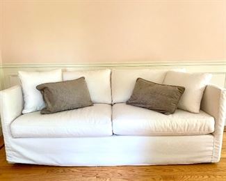 Item 99:  Arhaus sofa - 80" x 26" x 29":  $495
